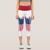 USA Flag High Waisted Capris (Vorderseite)