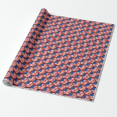 USA Flag Honeycomb Wrapping Paper Geschenkpapier (Ungerollt)
