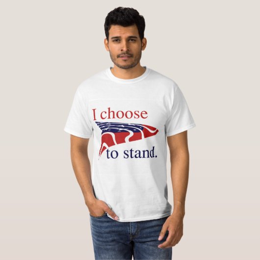 USA Flag I Choose Stand T-Shirt (Vorne ganz)