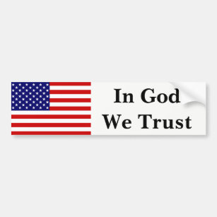 USA Flag in God We Trust bscnt Autoaufkleber