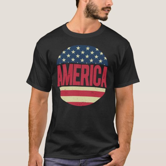 USA Flag Independence Day 4. Juli T-Shirt (Vorderseite)