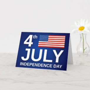 USA Flag Independence Day Card 4. Juli Patriotic Karte