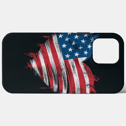 USA Flag iPhone Case (Rückseite (Horizontal))