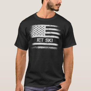 USA Flag Jet Ski American Patriot US Flag Jet Ski T-Shirt
