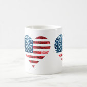 usa Flag Kaffeetasse (Mittel)