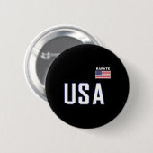 Usa Flag Karate Cool Team Equipment Martial Arts Button (Vorne & Hinten)