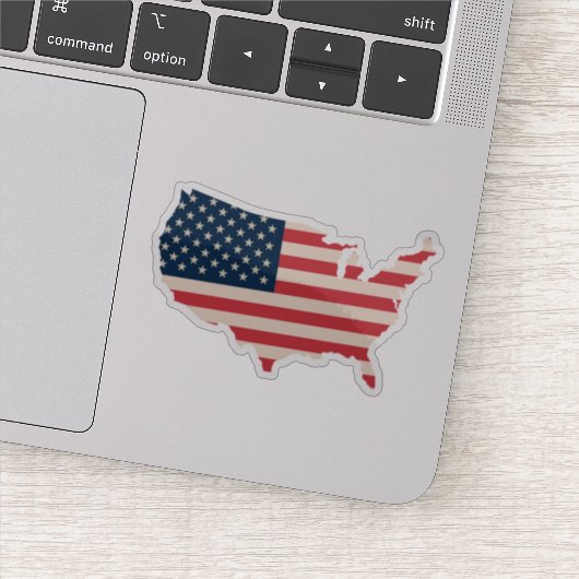 USA-Flag-Karte Aufkleber (Detail)