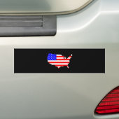 USA-Flag-Karte Autoaufkleber (Auf Auto)