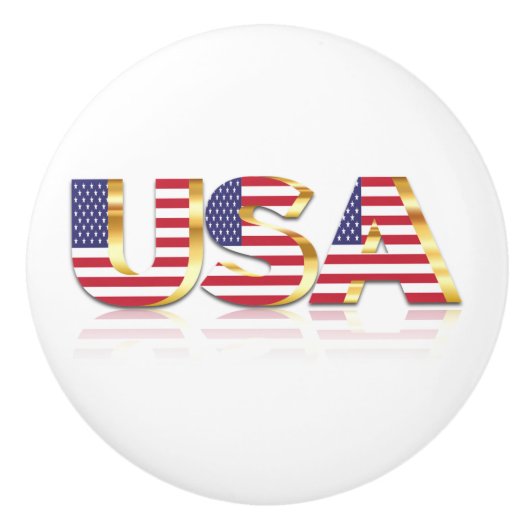 USA Flag Keramik Knob Keramikknauf (Vorderseite)