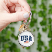 USA Flag Keychain Schlüsselanhänger (Hand)