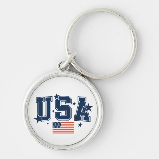 USA Flag Keychain Schlüsselanhänger (Vorne)