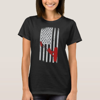 Usa Flag Kitesurfing Kiteboarding Kitesurf Vintag T-Shirt