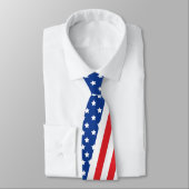 USA Flag Krawatte für Männer, Flag Necktie für Män (Gebunden)