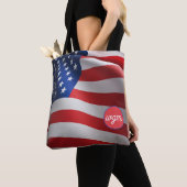 USA FLAG Kundenspezifische Monogram Shopping Tasch Tasche (Von Nahem)