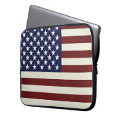USA Flag Laptop Sleeve (Vorderseite Links)