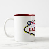 USA Flag Las Vegas Two Tone Tasse (Links)