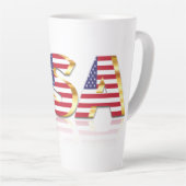 USA Flag Latte Tasse (Rechte Ecke)