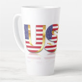 USA Flag Latte Tasse (Linke Ecke)