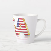 USA Flag Latte Tasse American Patriotic (Rechts)