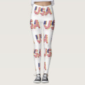 USA Flag Leggings (Vorderseite)