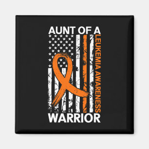 USA Flag Leukemia Awareness Montag US American for Magnet