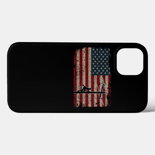 USA Flag Lineman Patriotic Electrician Gift Case-Mate iPhone Hülle (Rückseite (Horizontal))