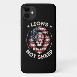 USA FLAG , LIONEN NOT SHEEP Case-Mate iPhone HÜLLE