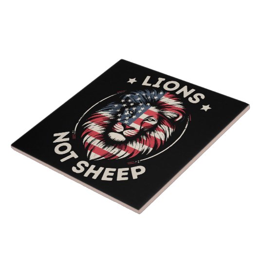 USA FLAG , LIONEN NOT SHEEP FLIESE (Seite)