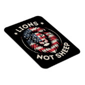 USA FLAG , LIONEN NOT SHEEP MAGNET (Rechte Seite)