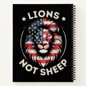 USA FLAG , LIONEN NOT SHEEP NOTIZBLOCK (Rückseite)