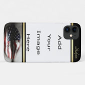 USA Flag Lips Border Case-Mate iPhone Hülle (Rückseite (Horizontal))