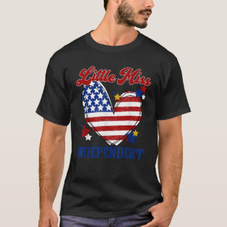 USA Flag Little Miss Independent 4. Juli Frauen to T-Shirt