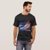 USA Flag Logo Basic Dark T-Shirt (Vorne ganz)