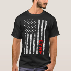 USA Flag Lyre T-Shirt