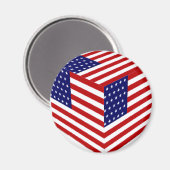 USA Flag_ Magnet (Vorderseite/Rückseite)