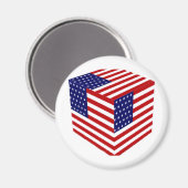 USA Flag_ Magnet (Vorderseite/Rückseite)