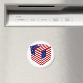 USA Flag_ Magnet (In Situ (Geschirrspüler))