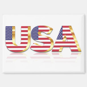 USA Flag Magnet Gift American Patriotic