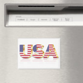 USA Flag Magnet Gift American Patriotic (In Situ (Geschirrspüler))