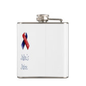 USA Flag, Map America, 4. Juli Flask Flachmann (Rückseite)