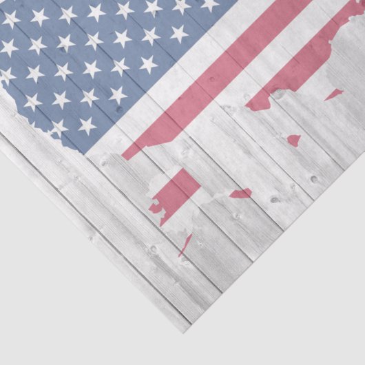USA Flag Map Holzdekoupage Tissue Paper Seidenpapier (Ausschnitt)