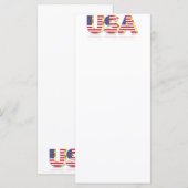USA Flag Menu Menükarte (Vorne/Hinten)