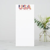 USA Flag Menu Menükarte (Stehend Vorderseite)