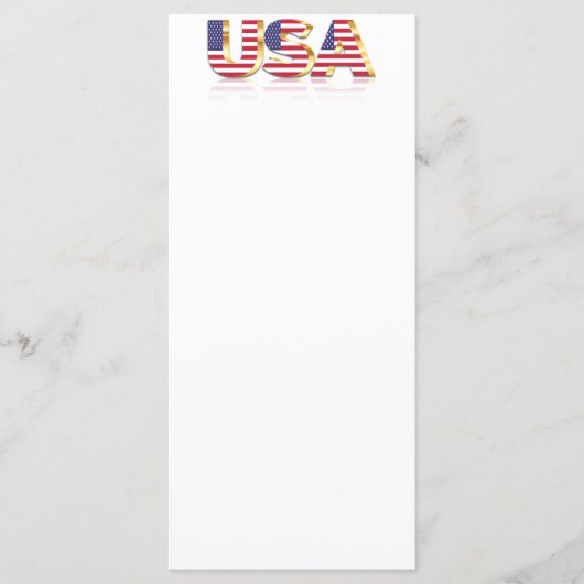 USA Flag Menu Menükarte (Vorderseite)