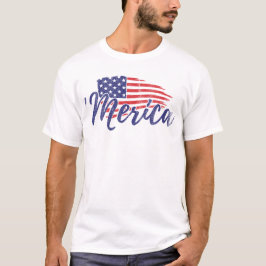 USA Flag Merica I Liebe Amerika Amerikanische Unab T-Shirt