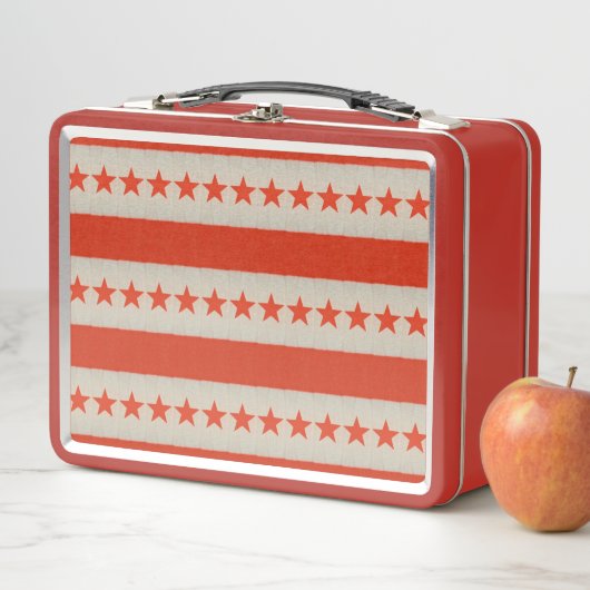 USA Flag Metal Lunch Box (Beispiel)