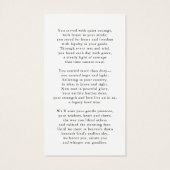 USA Flag Military Memorial Photo Prayer Card (Rückseite)