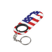 USA Flag Mini Flaschenöffner (Rückseite Schrägansicht)