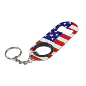 USA Flag Mini Flaschenöffner (Vorderseite Schrägansicht)