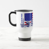 USA Flag Monument Illustration Souvenir Reisebecher (Links)